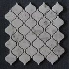 Piastrelle per pavimento grige del mosaico del penny nero bianco, tessere di pietra del mattone dei vari modelli