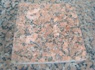 Colore rosso di superficie di finitura lucidato mattonelle del solido della pietra del granito della natura