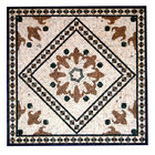 Piastrella per pavimento di marmo di superficie del medaglione del solido, medaglioni su ordinazione decorativi del pavimento
