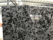 Lastra nera del quarzo di 1400mm x di 3000, lastra solida dell'isola del quarzo di alta durezza