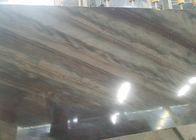 Lastre del marmo del granito della quarzite, mattonelle eleganti della lastra della pietra della superficie del solido di Brown