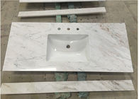 I controsoffitti bianchi della pietra del marmo di Carrara lucidati/altro rivestimento sorgono