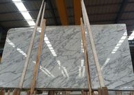 Mattonelle naturali del marmo di Statuario, piastrella per pavimento di marmo bianca su misura di dimensione