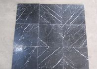 Lastra del marmo di Nerone Marquina del pavimento del bagno, mattonelle di marmo lucidate Marquina di Nerone