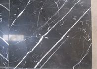 Lastra del marmo di Nerone Marquina del pavimento del bagno, mattonelle di marmo lucidate Marquina di Nerone