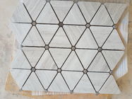 Spessore mosic delle mattonelle 10mm di esagono di marmo bianco per il bagno/cucina