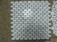 Spessore mosic delle mattonelle 10mm di esagono di marmo bianco per il bagno/cucina