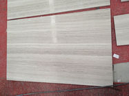 Mattonelle di marmo naturali e lastra del grano di legno grigio bianco