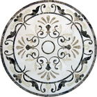 I medaglioni rotondi del pavimento del marmo del mosaico hanno lucidato la norma di superficie dello Sgs del solido