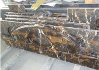 Lastra nera del marmo di Portoro dell'oro, lastra di marmo per la cucina/piano di lavoro del bagno