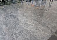 Lastra delle mattonelle della pietra del marmo di Grey d'argento per approvazione del CE bagno/della cucina