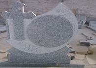 Lapidi commemorative del granito grigio superiore a superficie lucidata 90 gradi