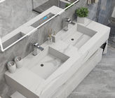 Controsoffitti di vanità di Bianco Carrara Engineering Stone Bathroom